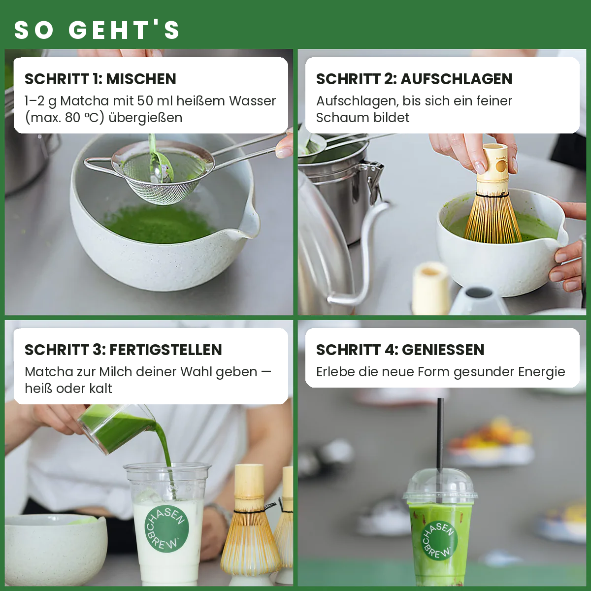 Matcha-Pulver 